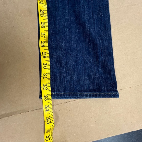 GAP 1969 Women Real Straight Dark Wash Denim Jeans Size 6 - Picture 9 of 10